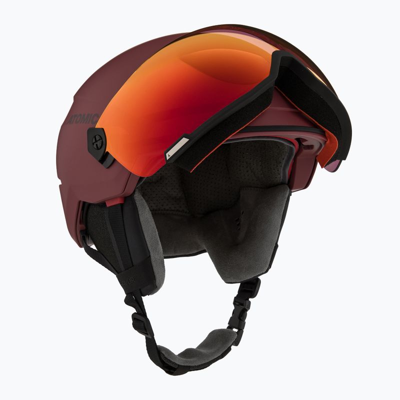 Lyžiarska prilba Atomic Savor Visor Stereo maroon/red stereo 11