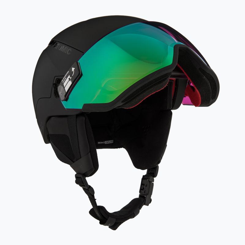 Lyžiarska prilba Atomic Revent GT Amid Visor HD black/green hd 11
