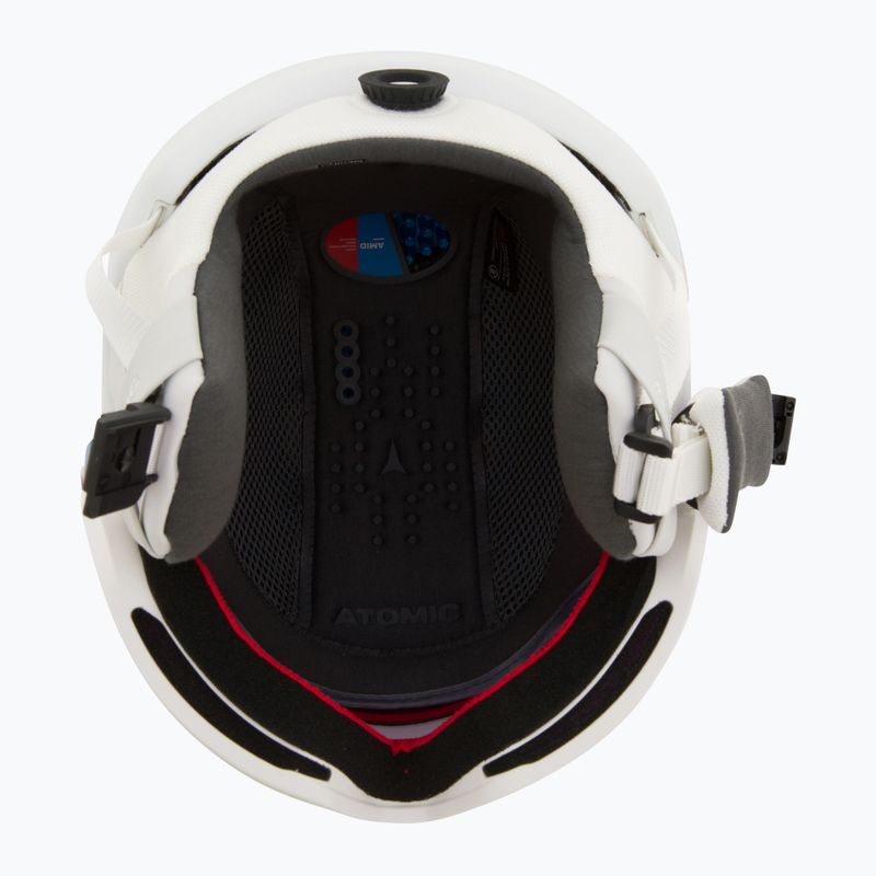 Lyžiarska prilba Atomic Revent GT Amid Visor HD white heather/red hd 5