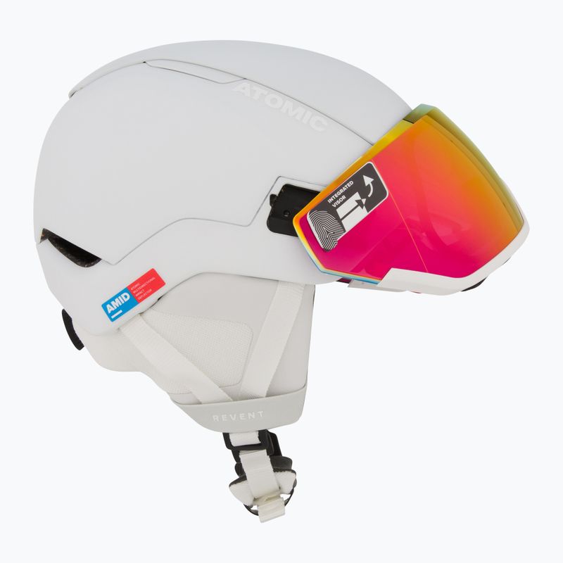 Lyžiarska prilba Atomic Revent GT Amid Visor HD white heather/red hd 6