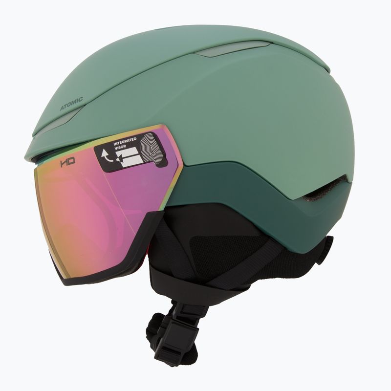 Lyžiarska prilba Atomic Revent GT Amid Visor HD pistachio/pink copper hd 4