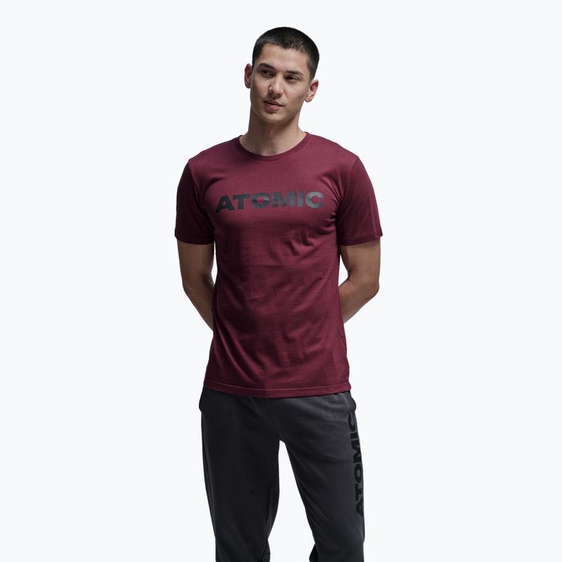 Pánske tričko Atomic Alps maroon