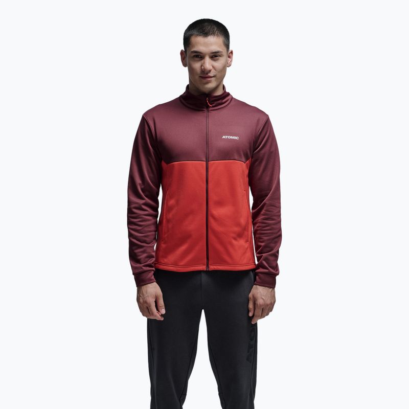 Pánska mikina Atomic Alps Jacket maroon/ red
