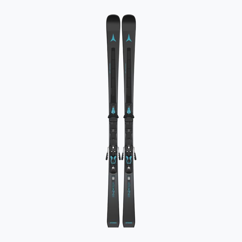 Zjazdové lyže Atomic Redster X7 Revoshock C + viazania MI12 GW black/teal