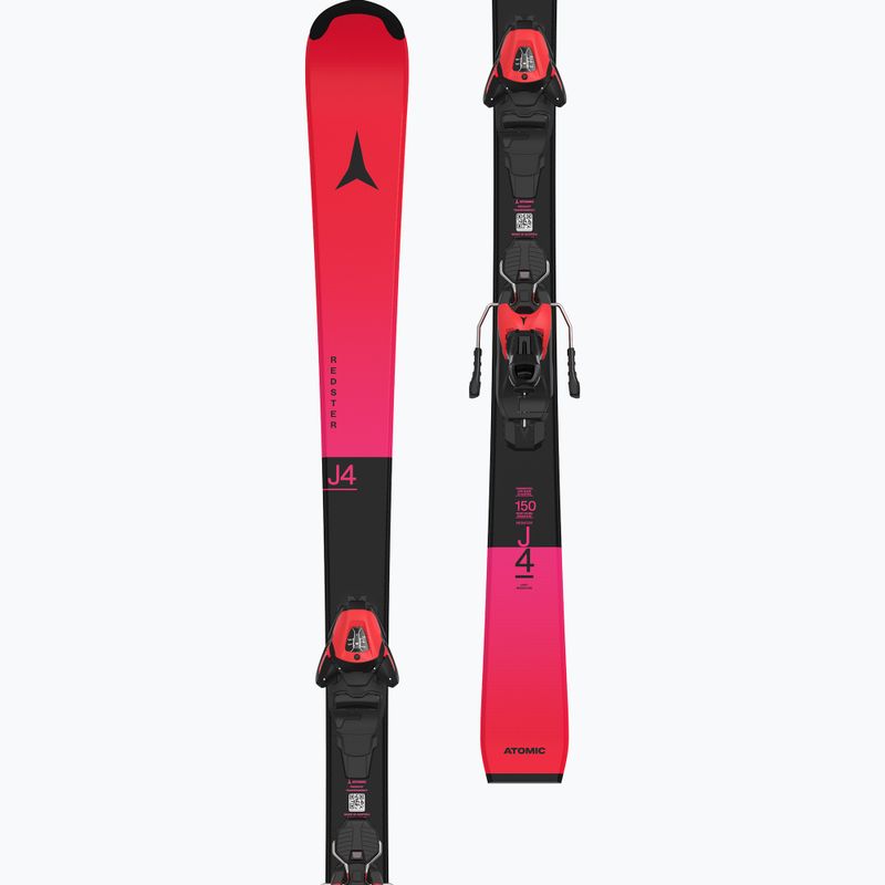 Detské zjazdové lyže Atomic Redster J4 + viazania L6 GW red tension/black 7