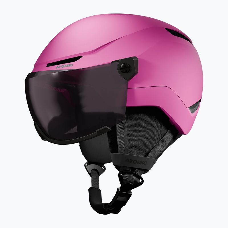 Detská lyžiarska prilba Atomic Revent Visor Jr pink/silver flash 2