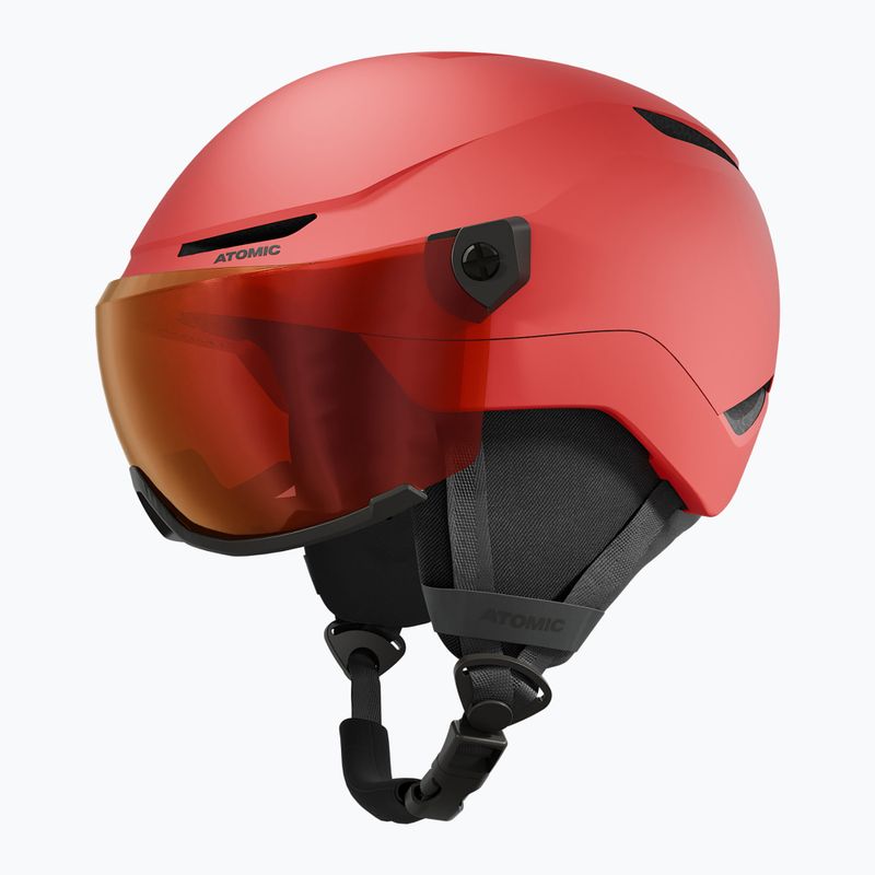Detská lyžiarska prilba Atomic Revent Visor Jr red/red flash 2