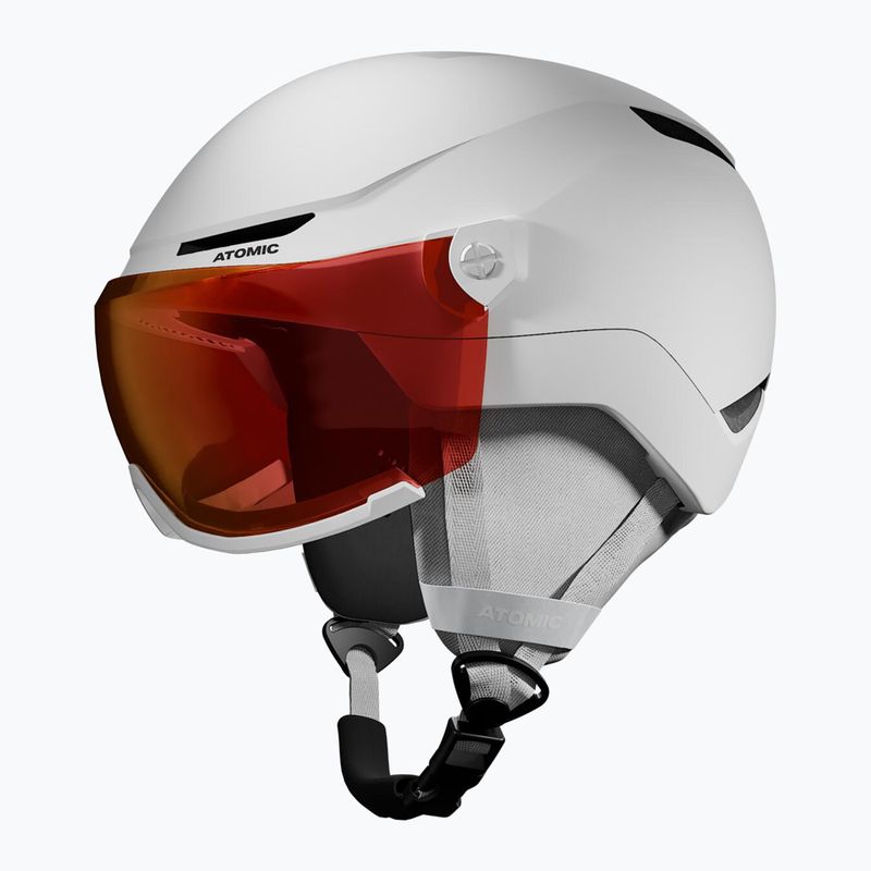 Detská lyžiarska prilba Atomic Revent Visor Jr white heather/red flash 2