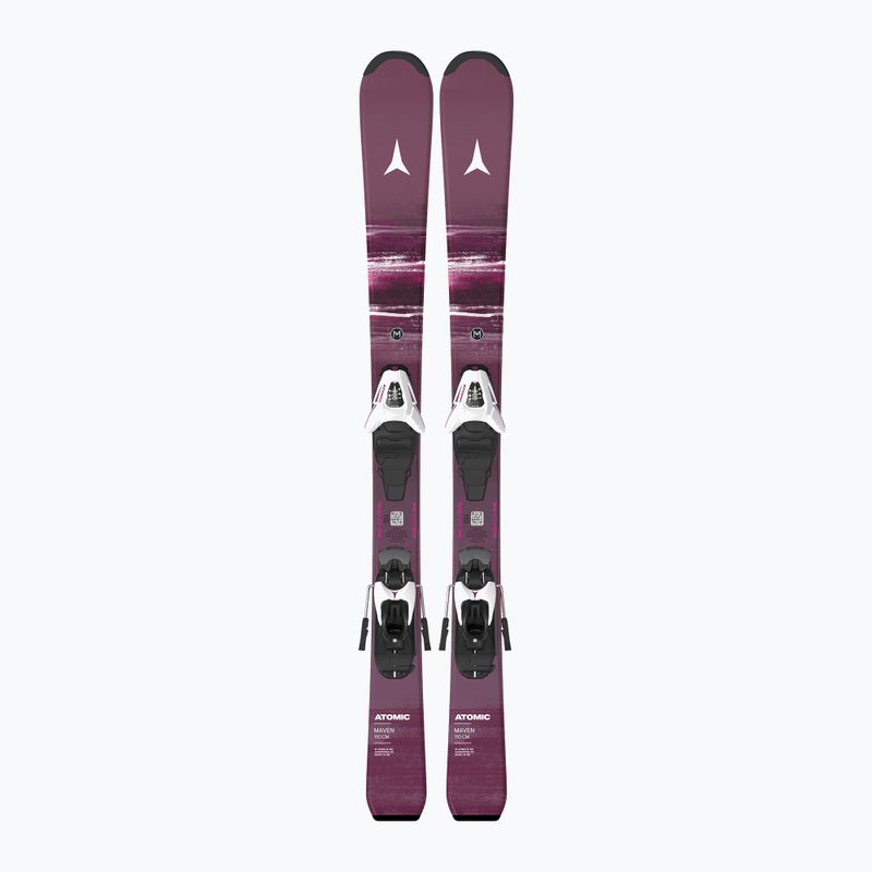 Detské zjazdové lyže + viazanie Atomic Maven Jr 100-120 + C5 GW red plum