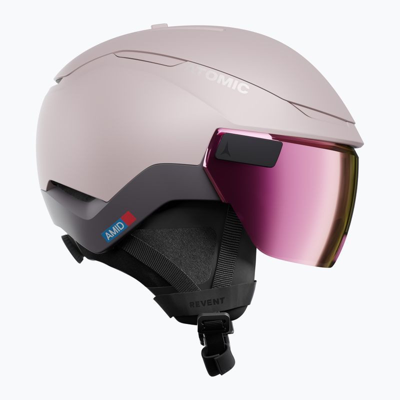 Lyžiarska prilba Atomic Revent GT Amid Visor HD S2 dust/pink copper