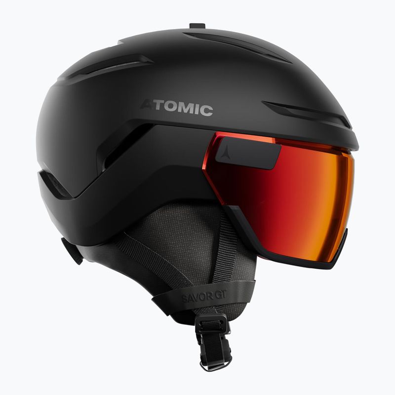Lyžiarska prilba Atomic Savor GT Visor Stereo black/red stereo