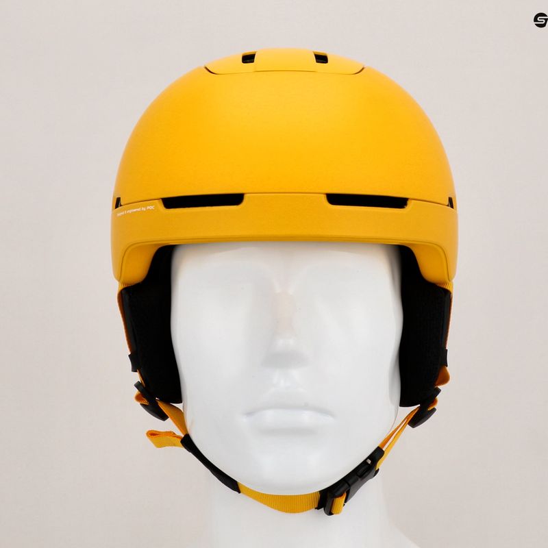 Lyžiarska prilba POC Obex MIPS sulphite yellow matt 11