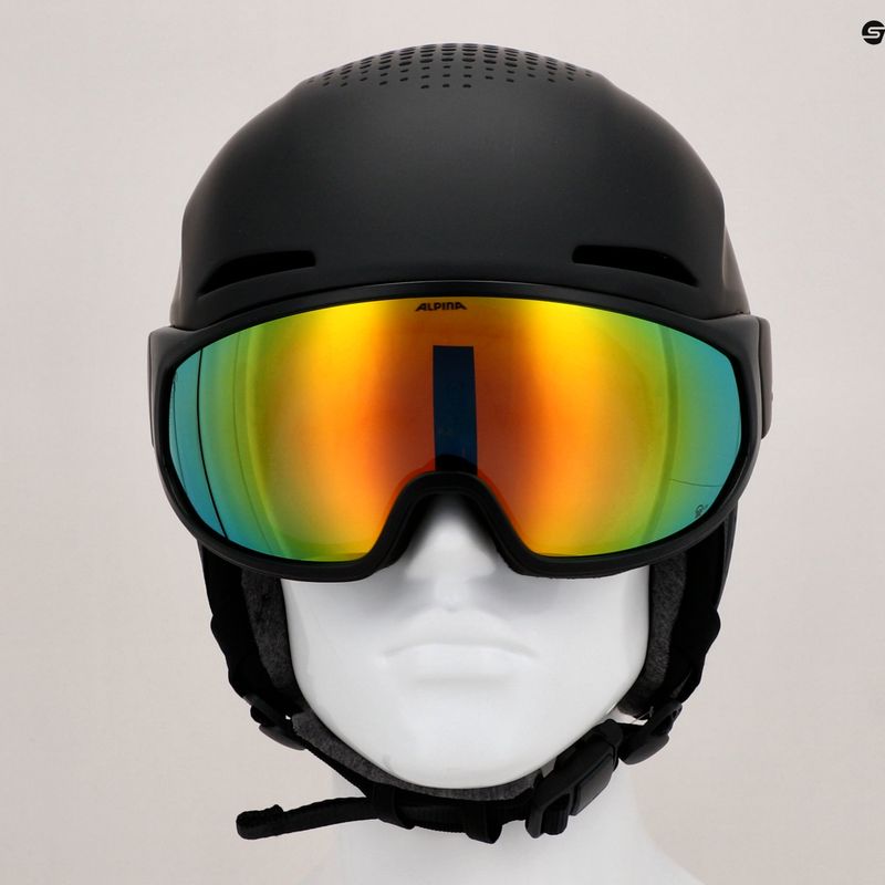 Lyžiarska prilba Alpina Alto Q-Lite black matt/gold mirror 11