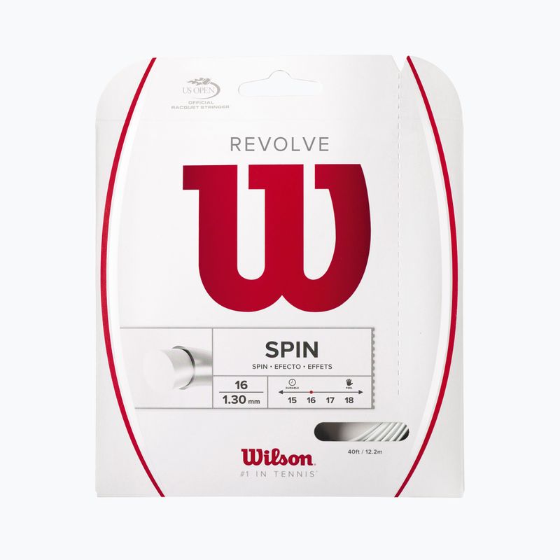 Tenisová struna Wilson Revolve 16 12,2 m biela WRZ946500