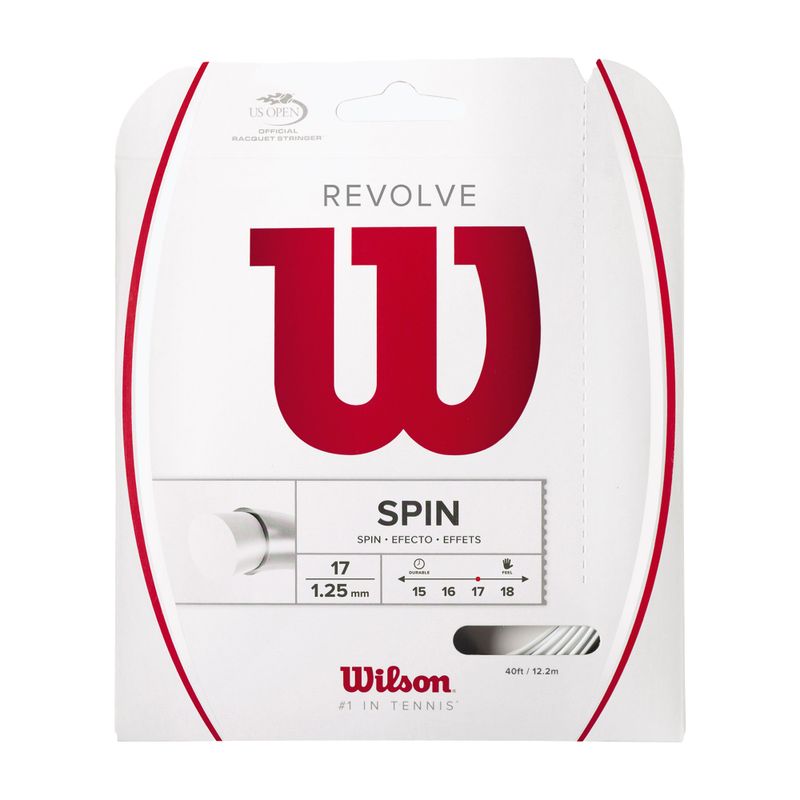 Tenisová struna Wilson Revolve 17 12,2 m biela WRZ946600+