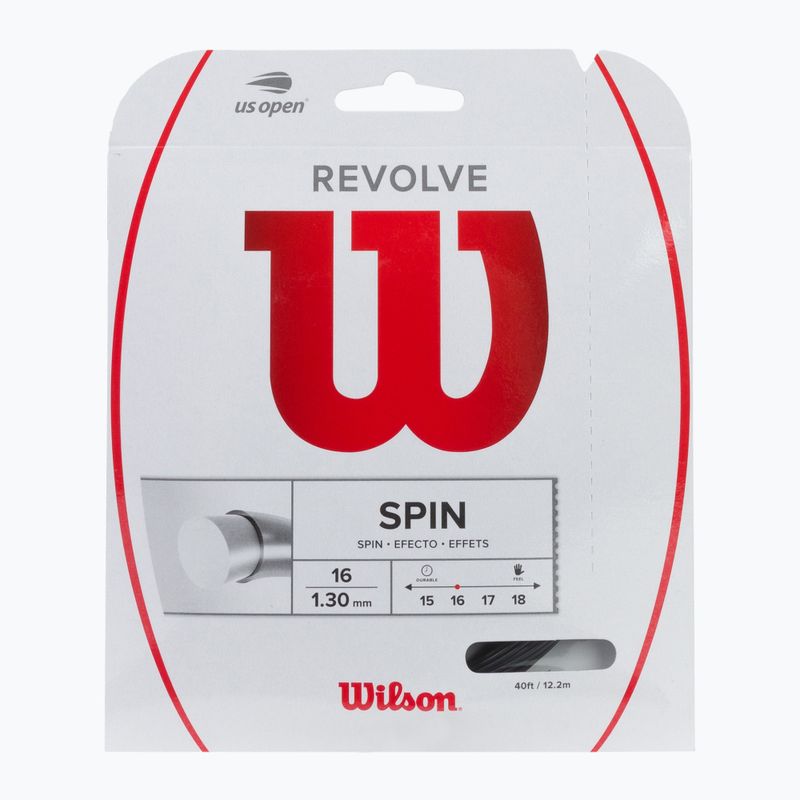 Tenisová struna Wilson Revolve 16 12,2 m čierna WRZ946800+