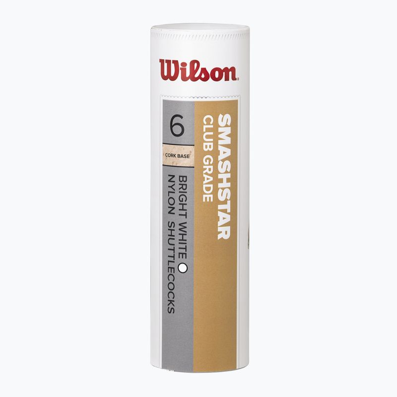 Wilson Smashstar bedmintonové košíky 6 ks biele 2