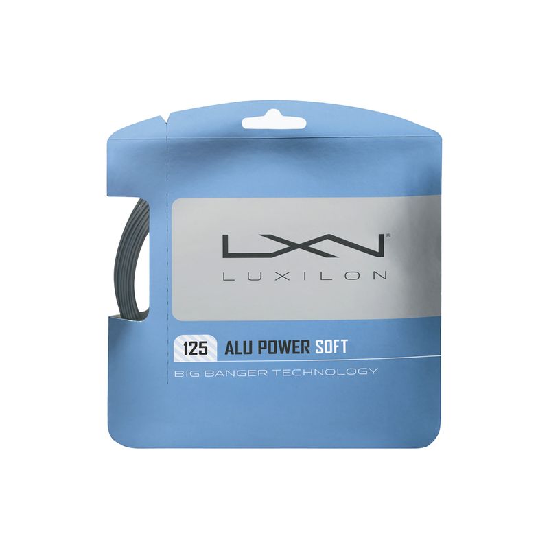 Tenisová struna Luxilon Alu Power Soft 125 12,2 m strieborná WRZ990101