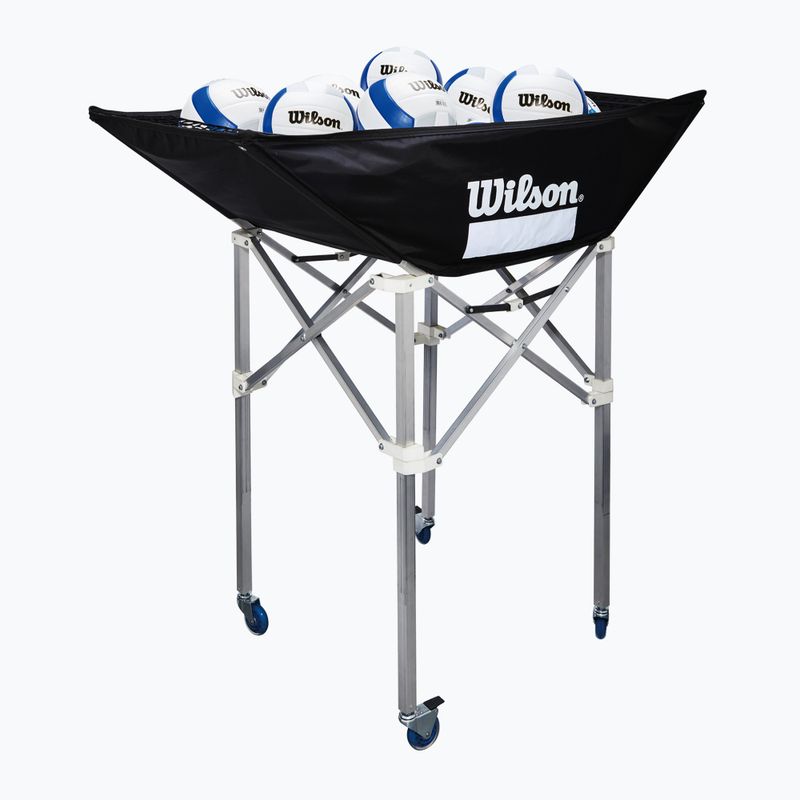 Vozík na vilejbalové loptičky Wilson Indoor Stand Up 42" black 2