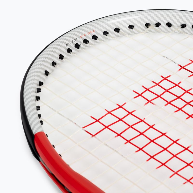 Tenisová raketa Wilson Six.One Lite 102 CVR červeno-biela WRT73660U 6