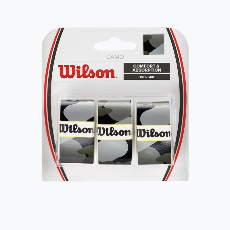 Wilson Camo Overgrip obaly na tenisové rakety 3 ks čierne WRZ470830 2