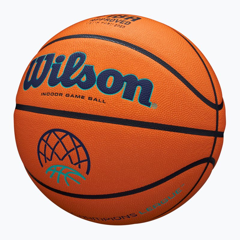 Basketbalová Lopta Wilson EVO NXT Champions League orange veľkosť 7 3