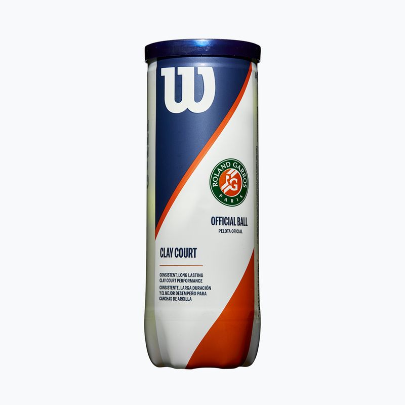 Wilson Roland Garros Clay Ct tenisové loptičky 3 ks žlté WRT125000 2