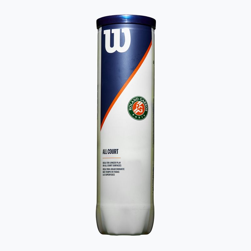 Tenisové loptičky Wilson Roland Garros All CT 4 ks. žlté 2