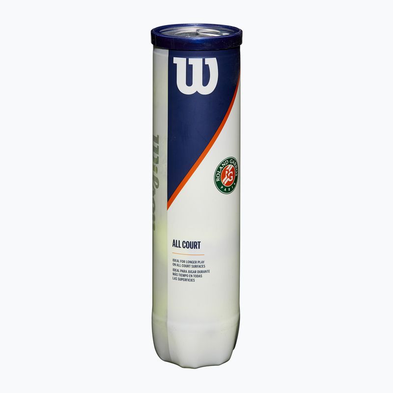 Tenisové loptičky Wilson Roland Garros All CT 4 ks. žlté 3