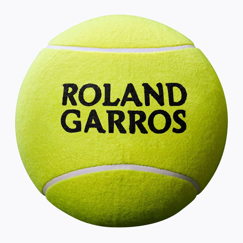Wilson Roland Garros Jumbo 9" žltá tenisová loptička s autogramom 2