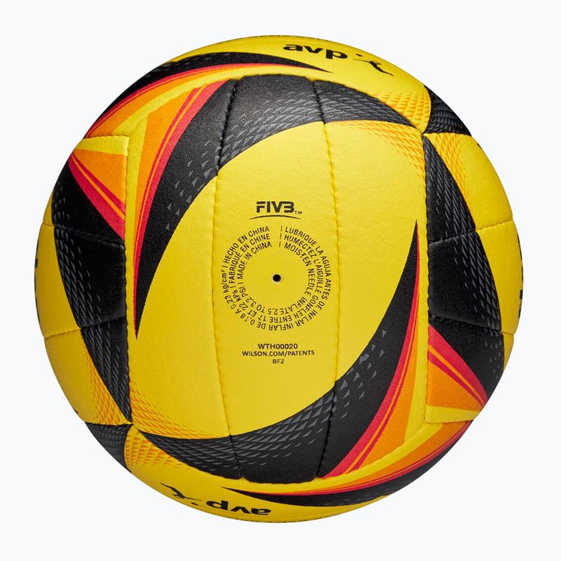 Lopta na plážový volejbal Wilson OPTX AVP VB OFFICIAL GB yellow veľkosť 5 7