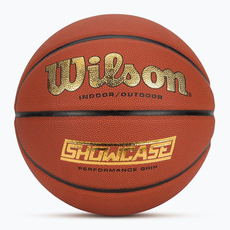 Basketbalová lopta Wilson Showcase Comp oranžová, veľkosť 7