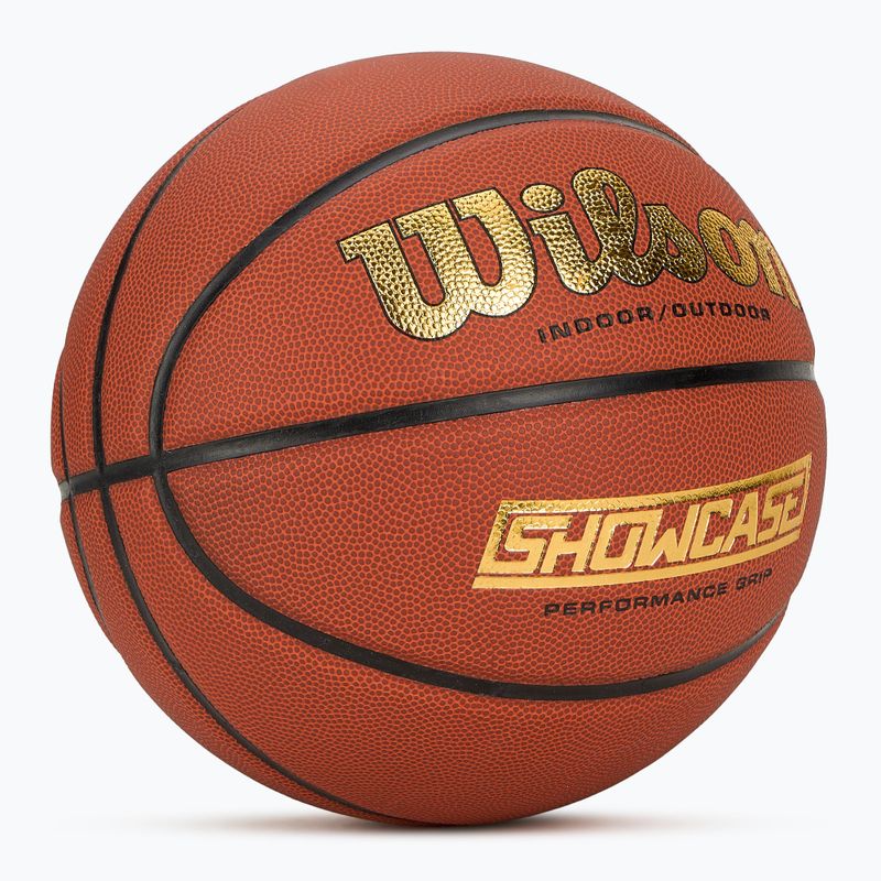 Basketbalová lopta Wilson Showcase Comp oranžová, veľkosť 7 2