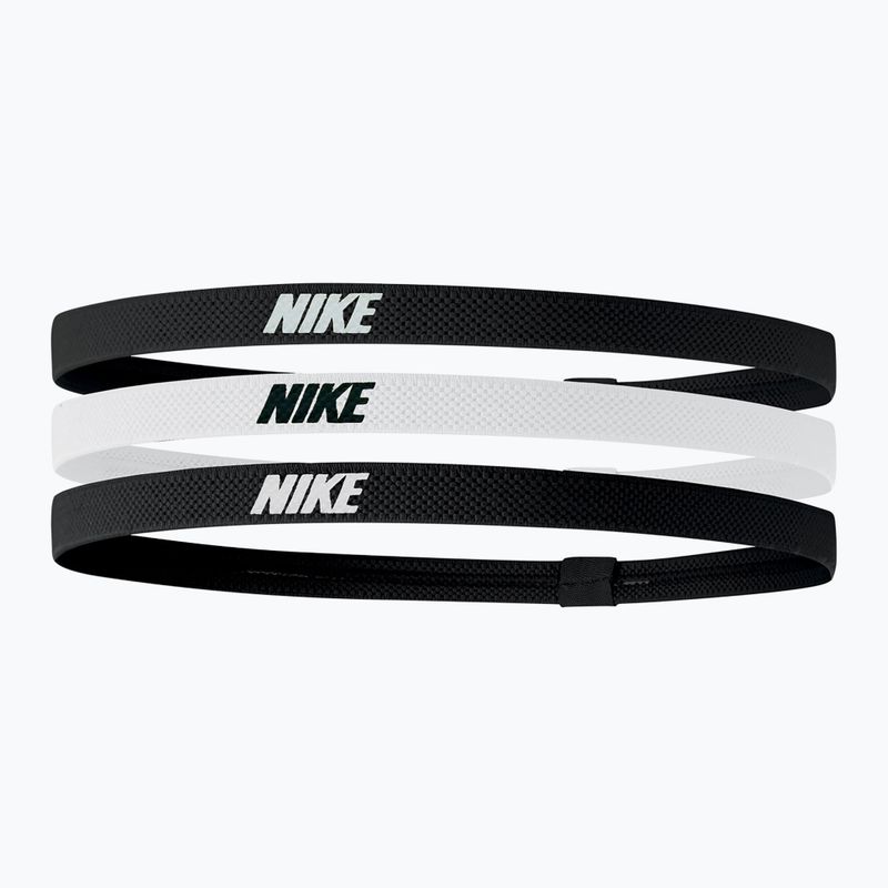 Elastické čelenky Nike 2.0 3 ks čierna/biela/čierna