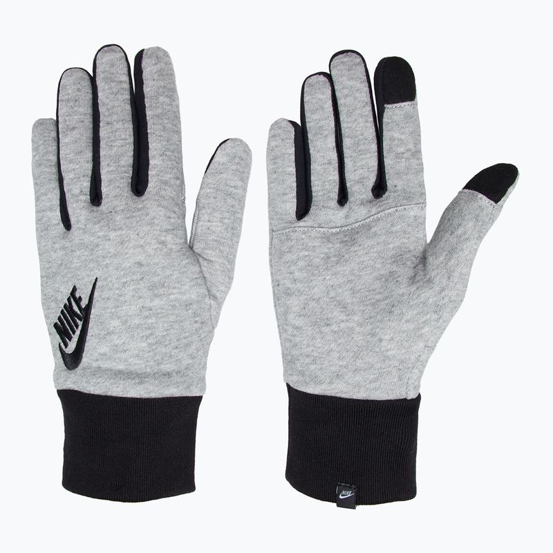 Pánske bežecké rukavice Nike Club Fleece 2.0 grey heather/black/black