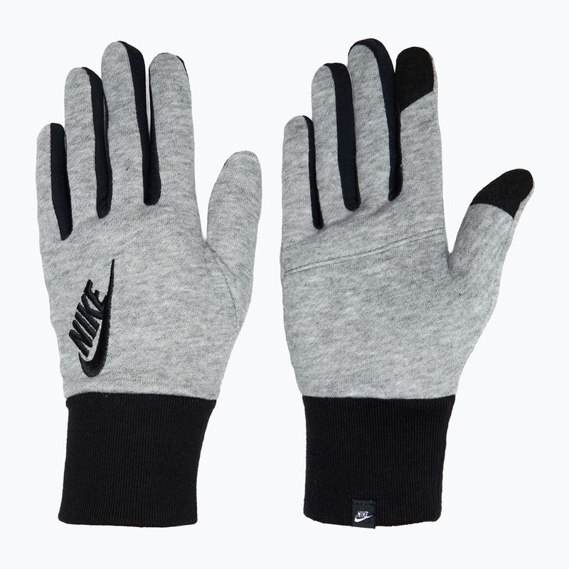 Dámske bežecké rukavice Nike Club Fleece grey heather/black/black