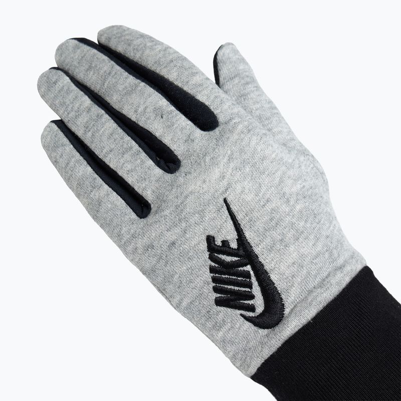 Dámske bežecké rukavice Nike Club Fleece grey heather/black/black 4