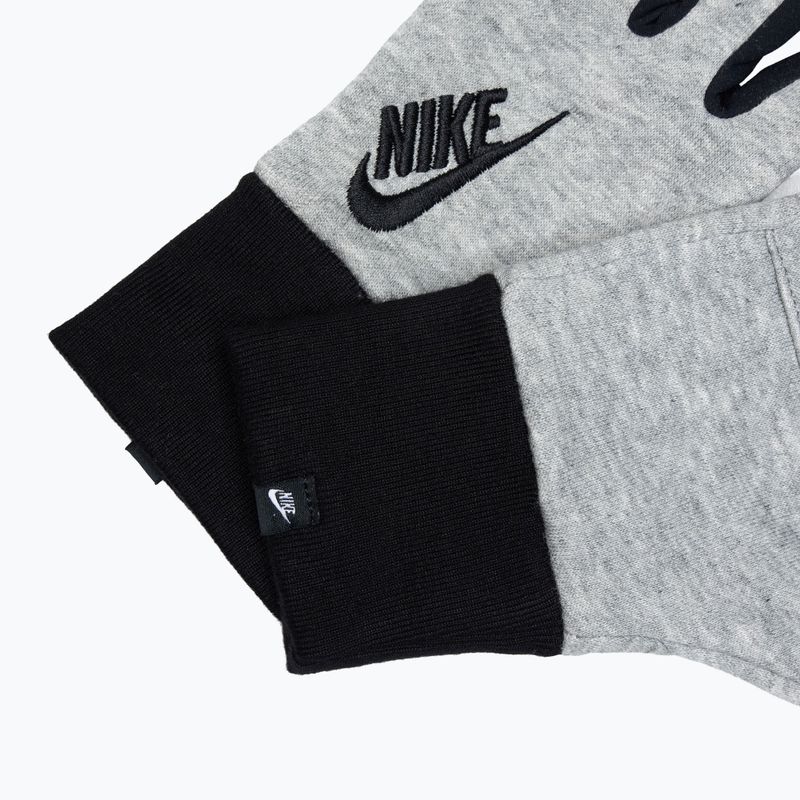 Dámske bežecké rukavice Nike Club Fleece grey heather/black/black 5