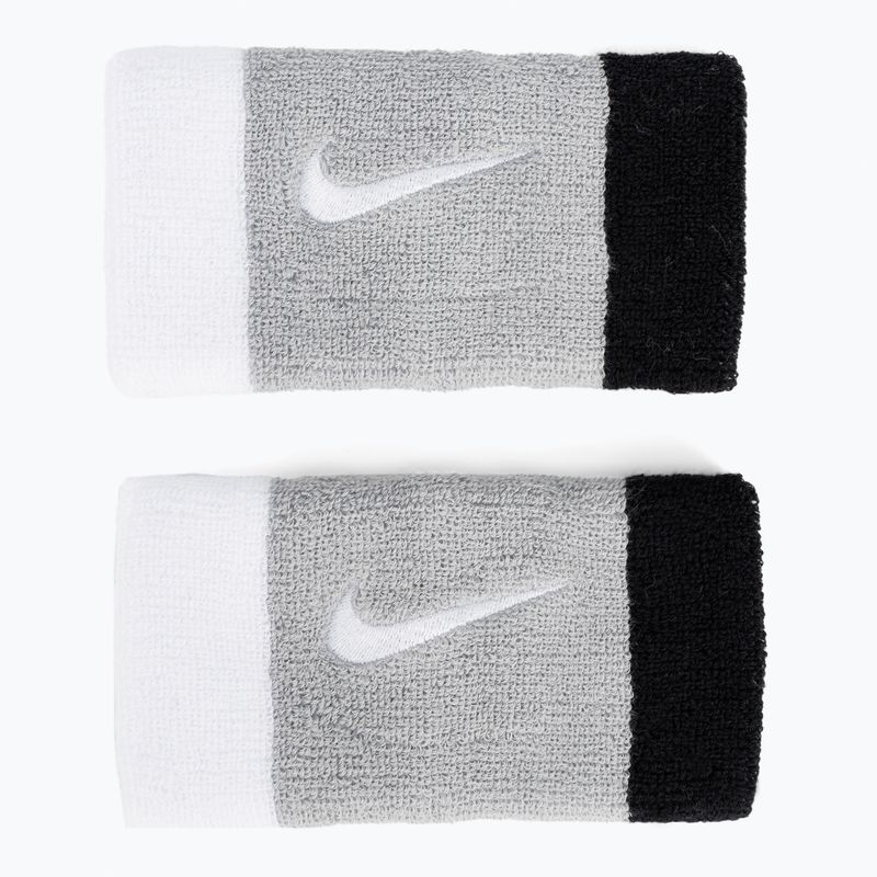 Náramky Nike Swoosh Doublewide 2 ks šedá/čierna N0001586-016 2