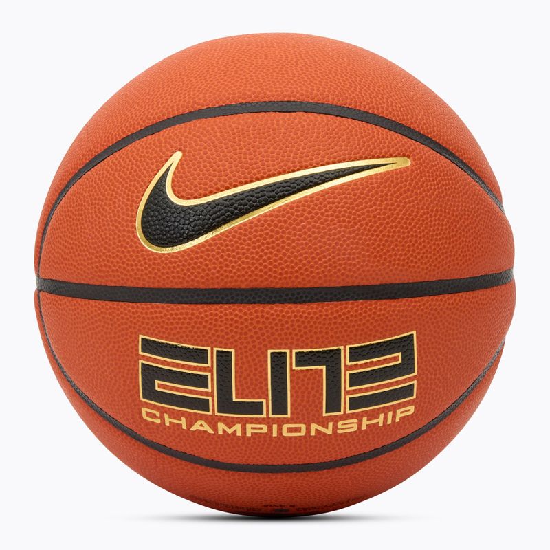 Basketbalová lopta  Nike Elite Championship 8P 2.0 Deflated amber court/black/metallic gold/black veľ.  6