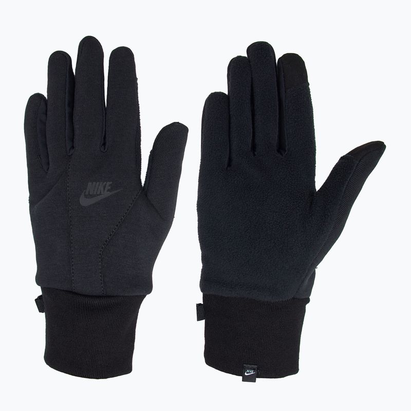 Pánske bežecké rukavice Nike Tech Fleece 2.0 black/black/black