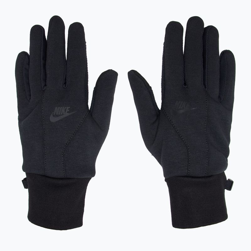 Pánske bežecké rukavice Nike Tech Fleece 2.0 black/black/black 2