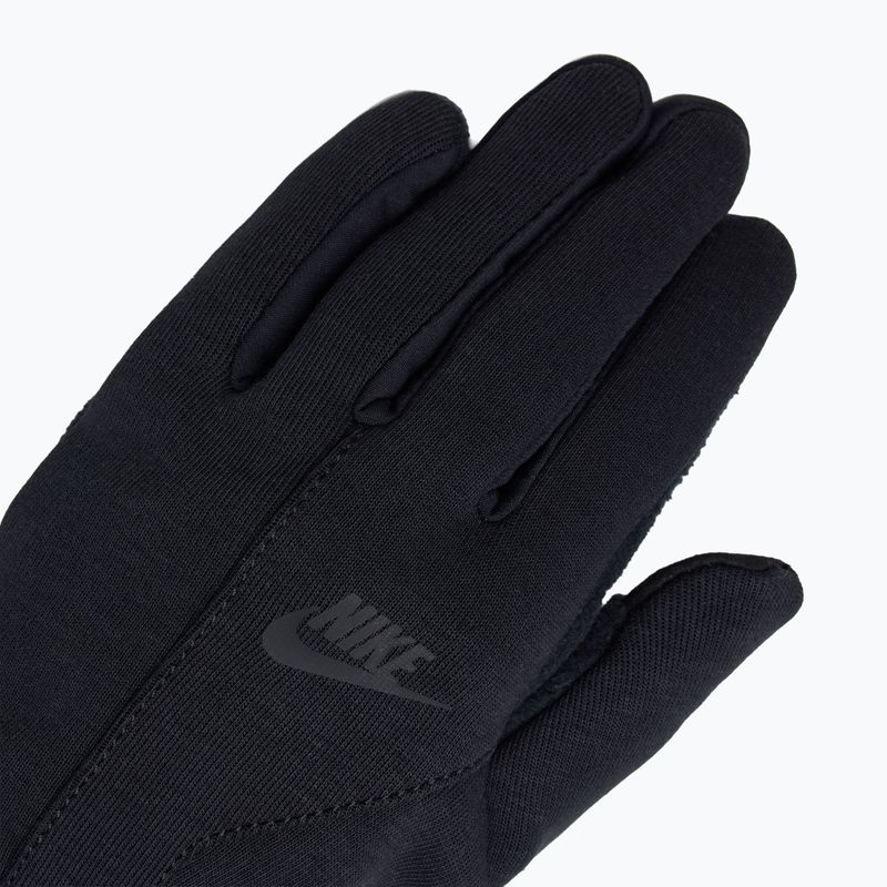 Pánske bežecké rukavice Nike Tech Fleece 2.0 black/black/black 4