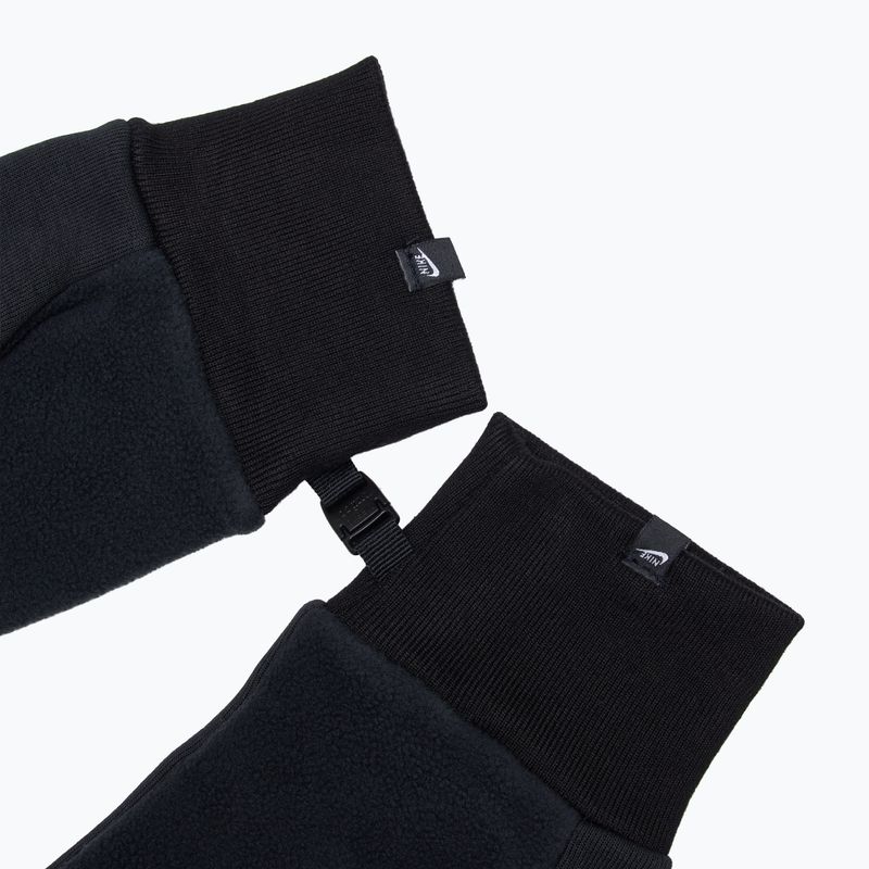 Pánske bežecké rukavice Nike Tech Fleece 2.0 black/black/black 5