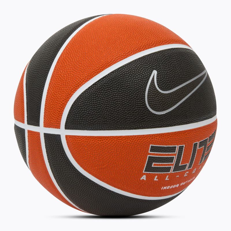 Basketbalová lopta  Nike Elite All Court 8P 2.0 Deflated amber/white/metallic silver/black veľ.  7 2
