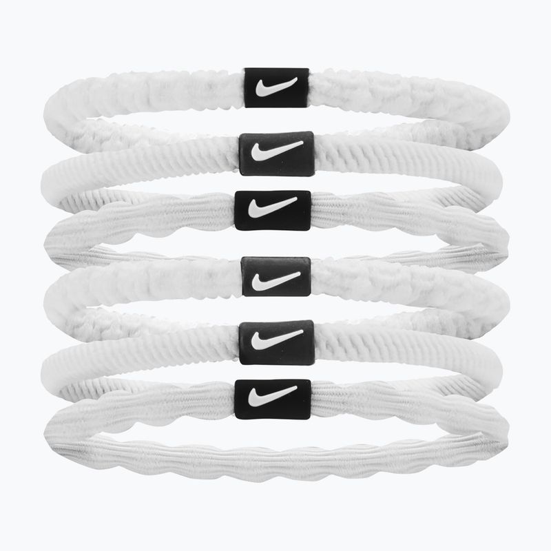 Gumičky do vlasov Nike Flex 6 ks biela/čierna/biela