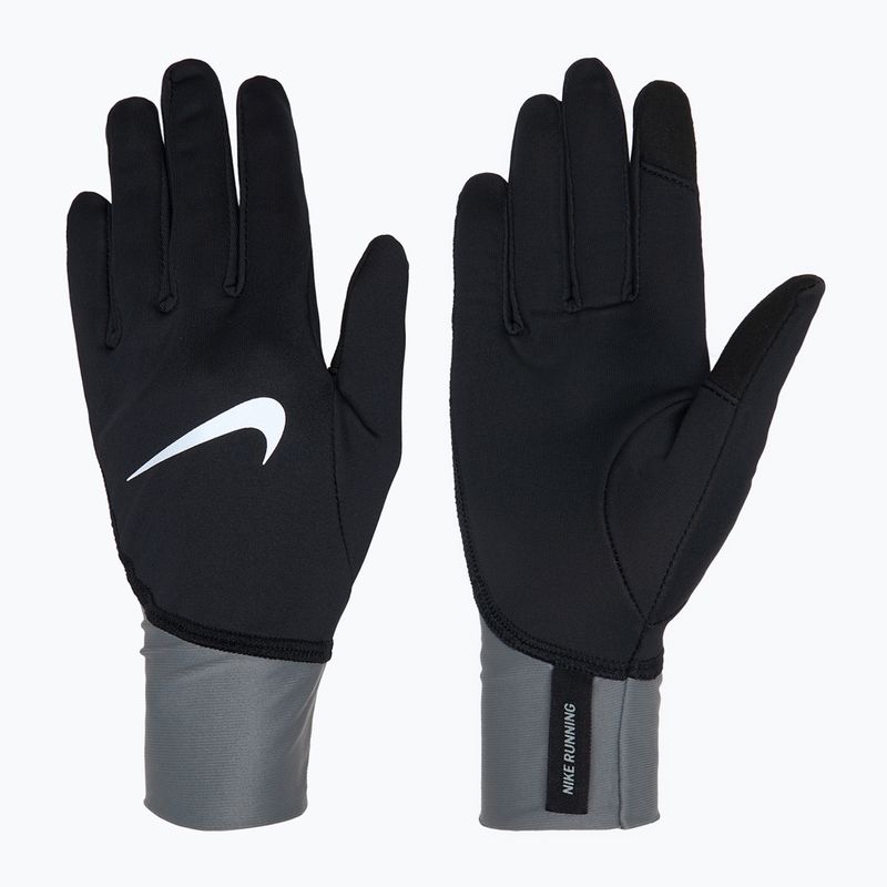 Dámske bežecké rukavice Nike Pacer Midweight RG black/smoke grey/silver