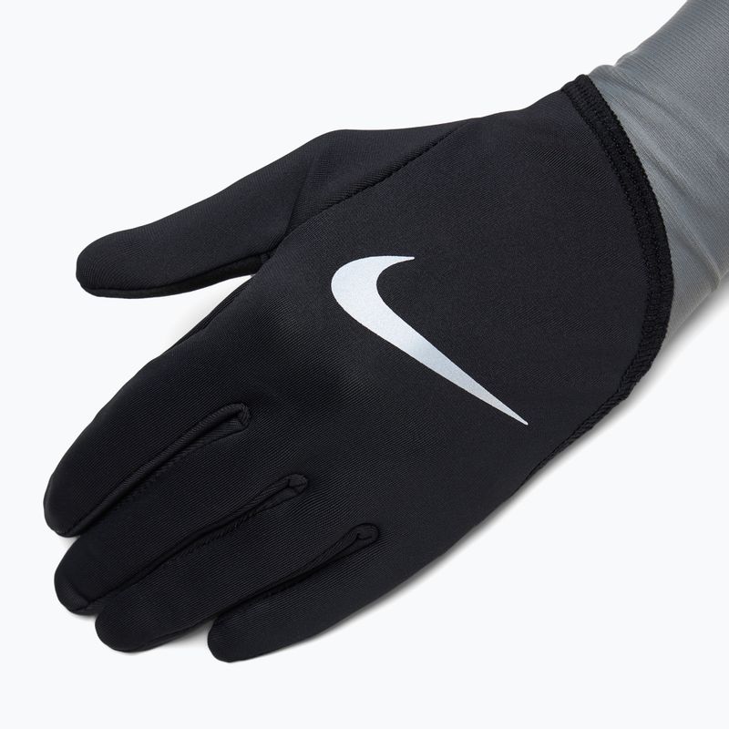 Dámske bežecké rukavice Nike Pacer Midweight RG black/smoke grey/silver 4