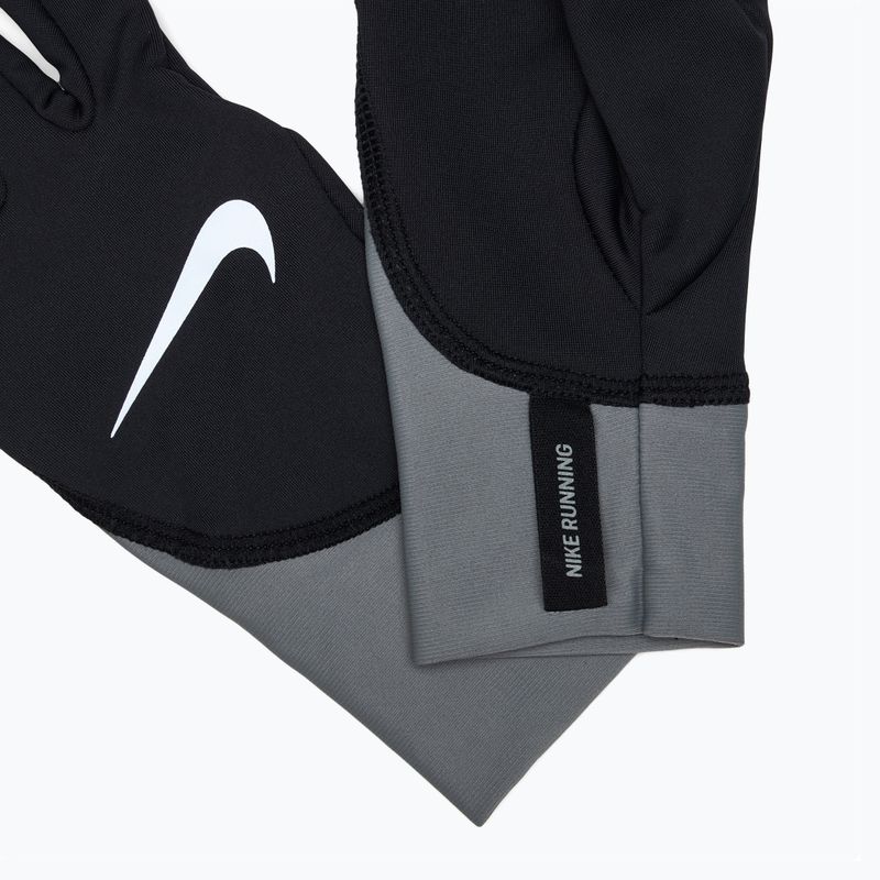 Dámske bežecké rukavice Nike Pacer Midweight RG black/smoke grey/silver 5