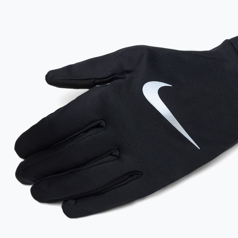 Pánske bežecké rukavice Nike Pacer Lightweight RG black/black/silver 4
